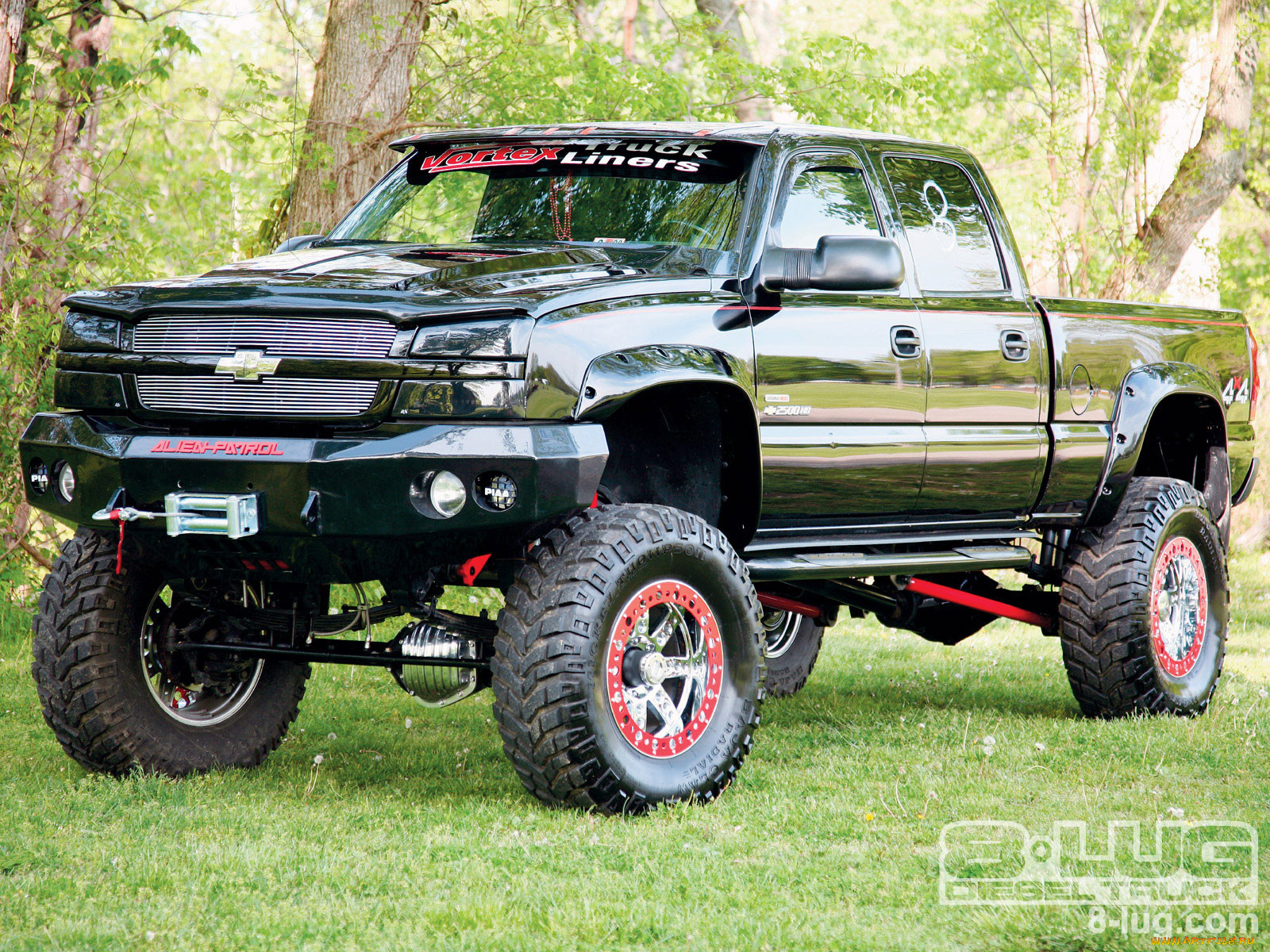 , custom, pick, up, truck